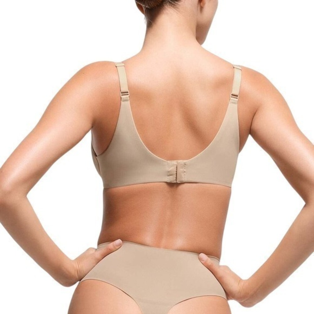 SKIMS Smoothing Full Coverage Bra Clay 34C NWT - Picture 3 of 11